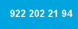 922 202 21 94 922 202 21 94